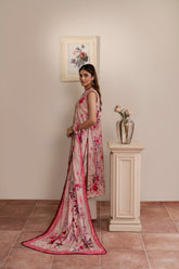 Resham Unstitched Cambric 3 Pcs Printed Suit D743